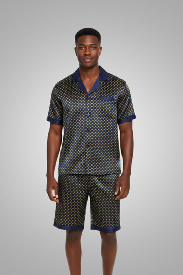 Men's Satin Pajama Set - Sleepwear
