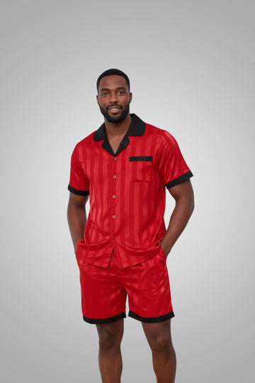 Men's Satin Pajama Set - Sleepwear
