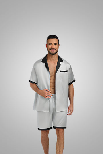 Men's Satin Pajama Set - Sleepwear