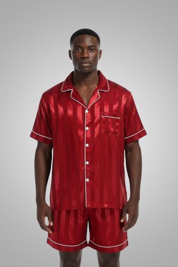 Men's Satin Pajama Set - Sleepwear
