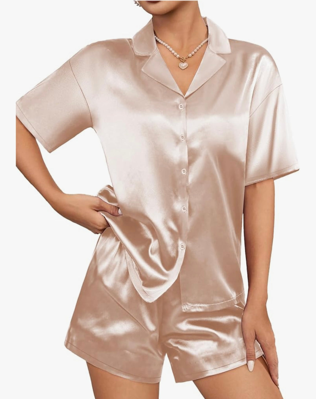 Champagne Pajamas - Short Set
