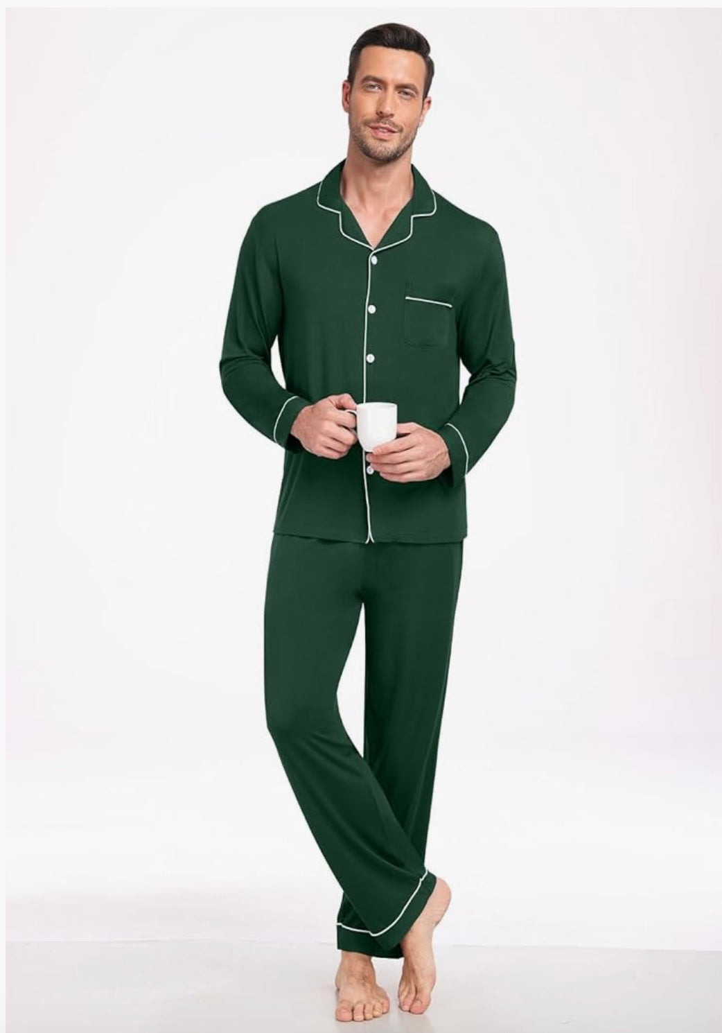 Men's Pajama Set in Evergreen