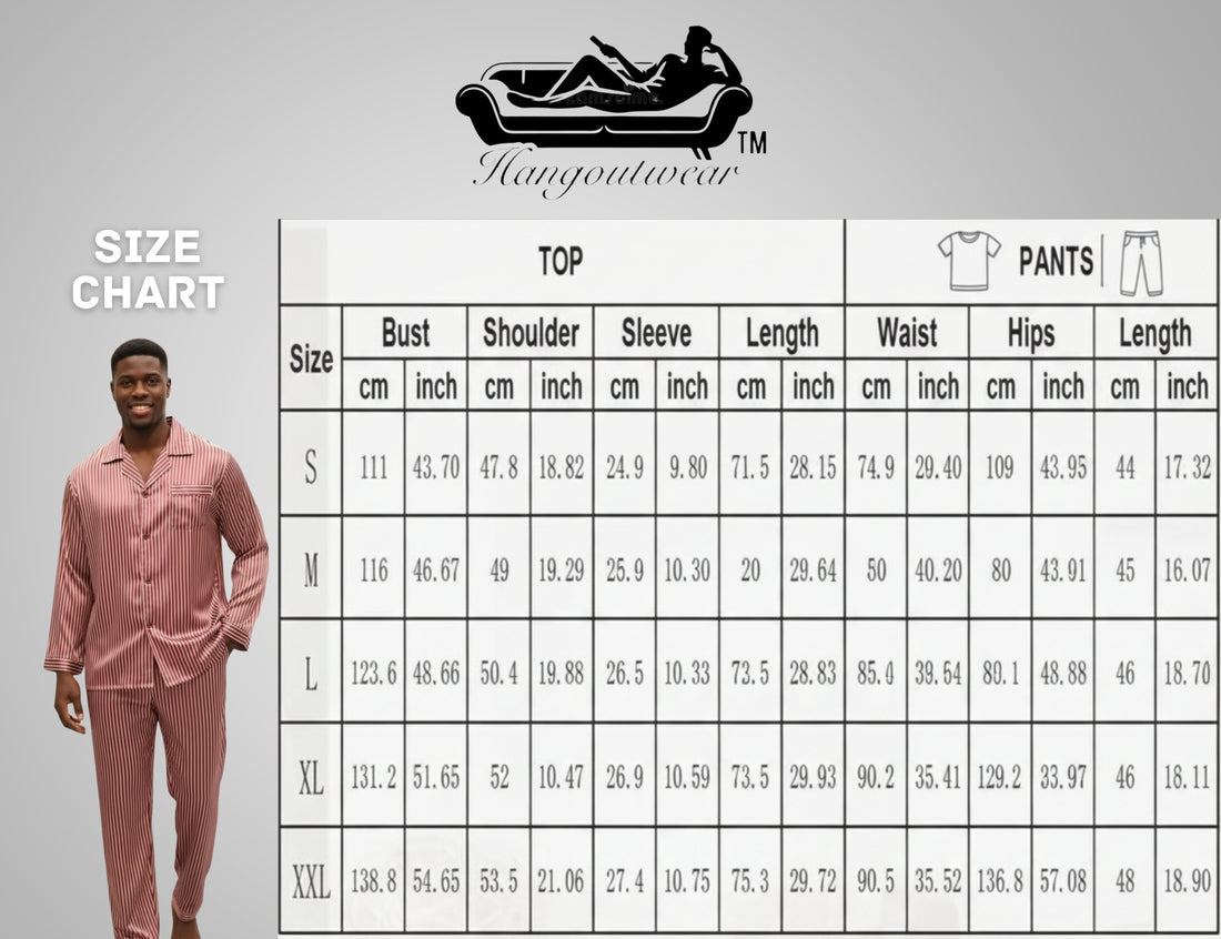 Men's Linen Pajamas Sets Silk Sleepwear