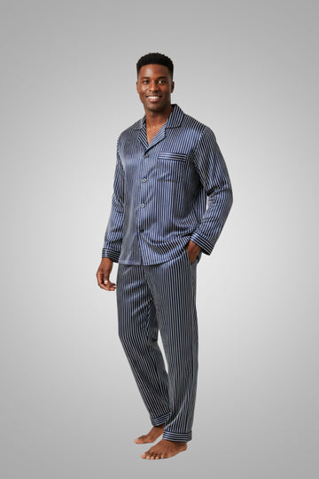 Men's Pajamas Sets Silk Sleepwear